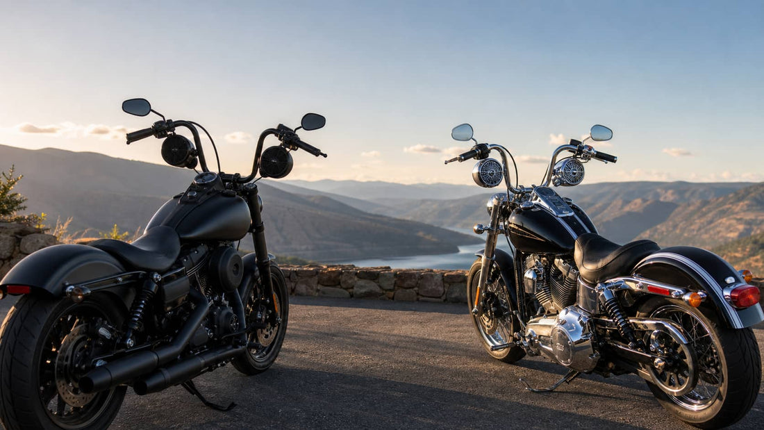 Black vs. Chrome Motorcycle Speakers: Choosing Handlebar Audio for Your Build