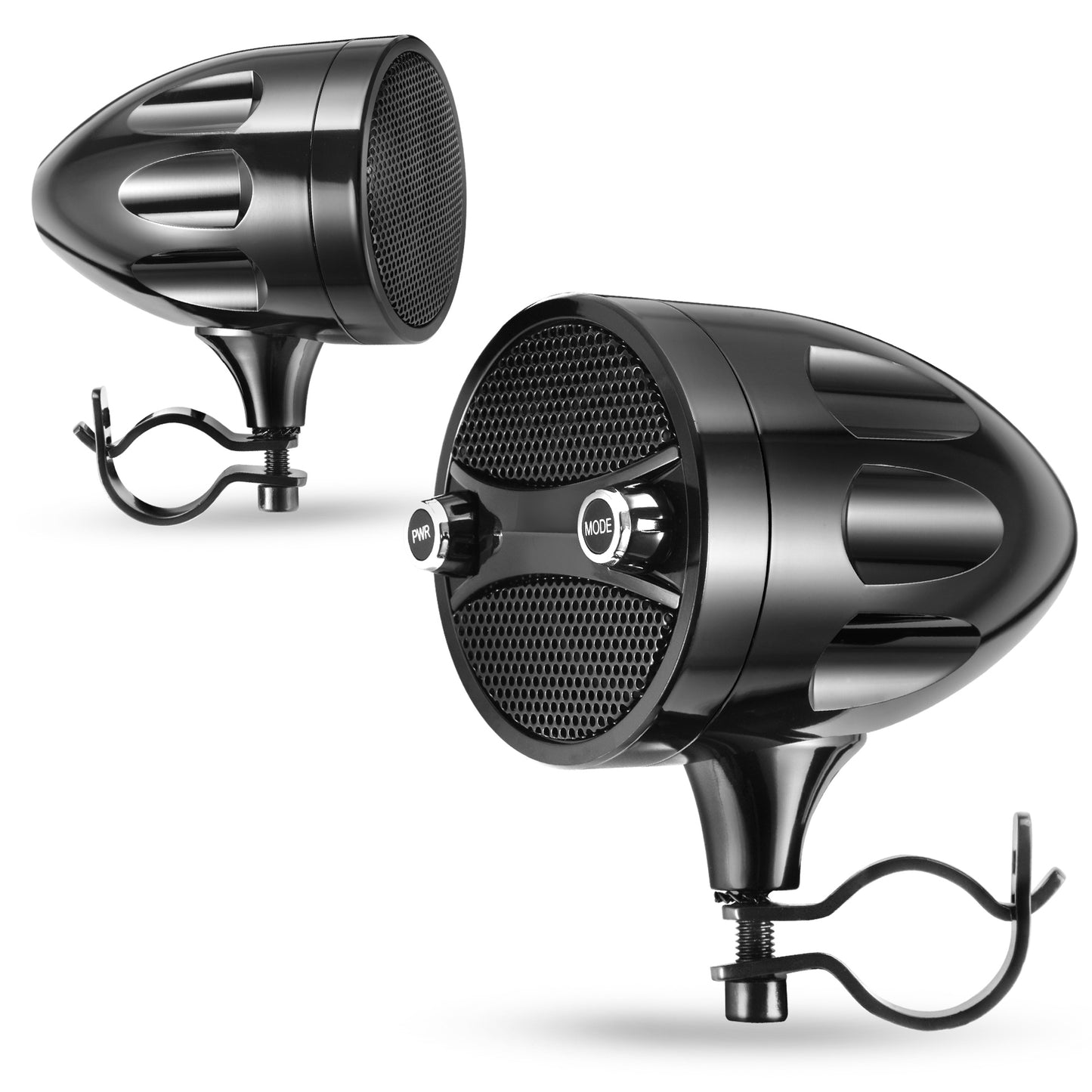 High-Output 800W Motorcycle Handlebar Speakers | Bluetooth 5.4 & FM Radio