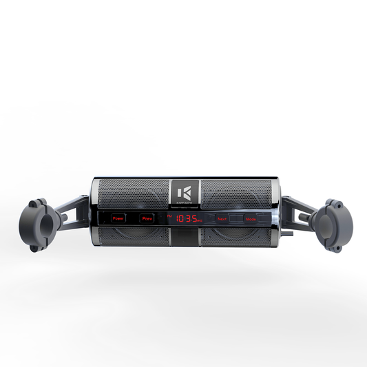 KSPEAKER 800W Motorcycle Bluetooth Audio System | Plug-and-Play Handlebar Speakers