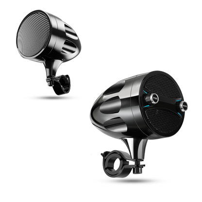 High-Output 800W Motorcycle Handlebar Speakers | Bluetooth 5.4 & FM Radio