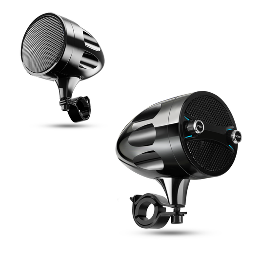 High-Output 800W Motorcycle Handlebar Speakers | Bluetooth 5.4 & FM Radio