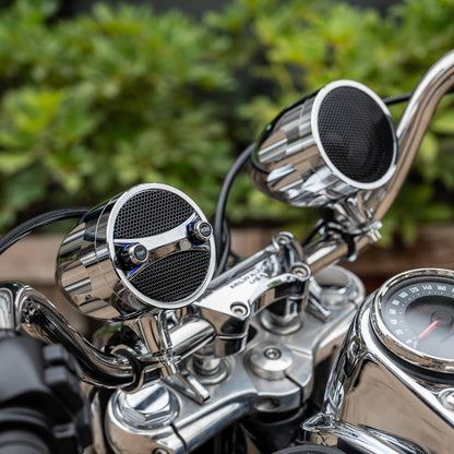 KSPEAKER S7CH Chrome Motorcycle Bluetooth Speakers